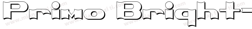 Primo Bright字体转换